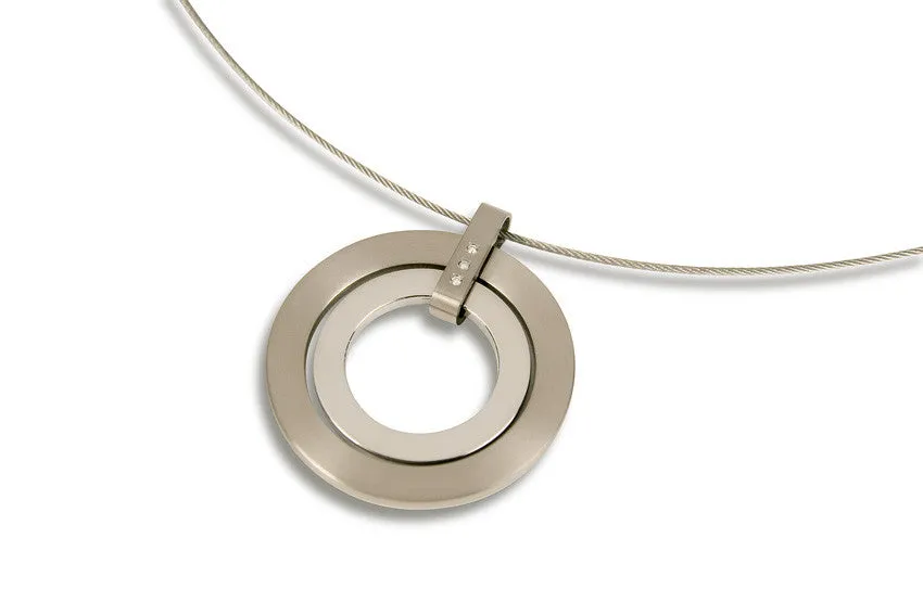 0741-03 Boccia Titanium Pendant  (choose chain separately)