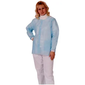 (10/Pack) Economy Light Blue Hip Length Lab Coats