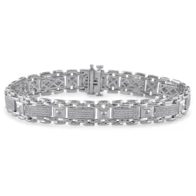 1/2 CTW Diamond 8.5-inch Bracelet in Sterling Silver