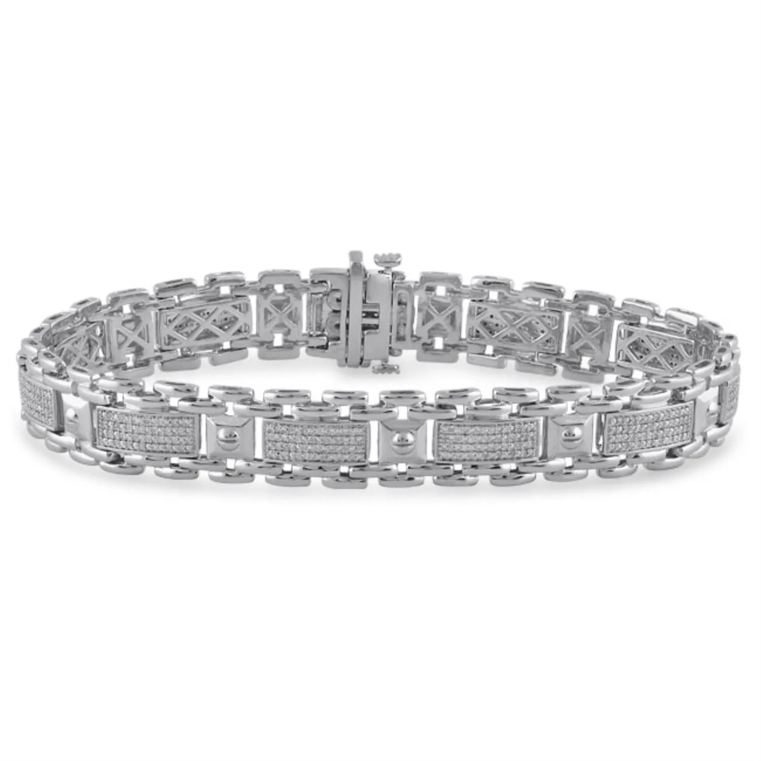 1/2 CTW Diamond 8.5-inch Bracelet in Sterling Silver