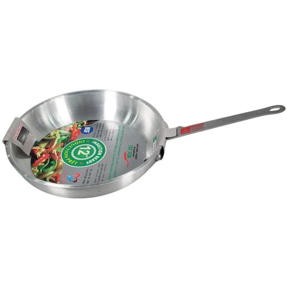 12" Induction Fry Pan - Metal Finish