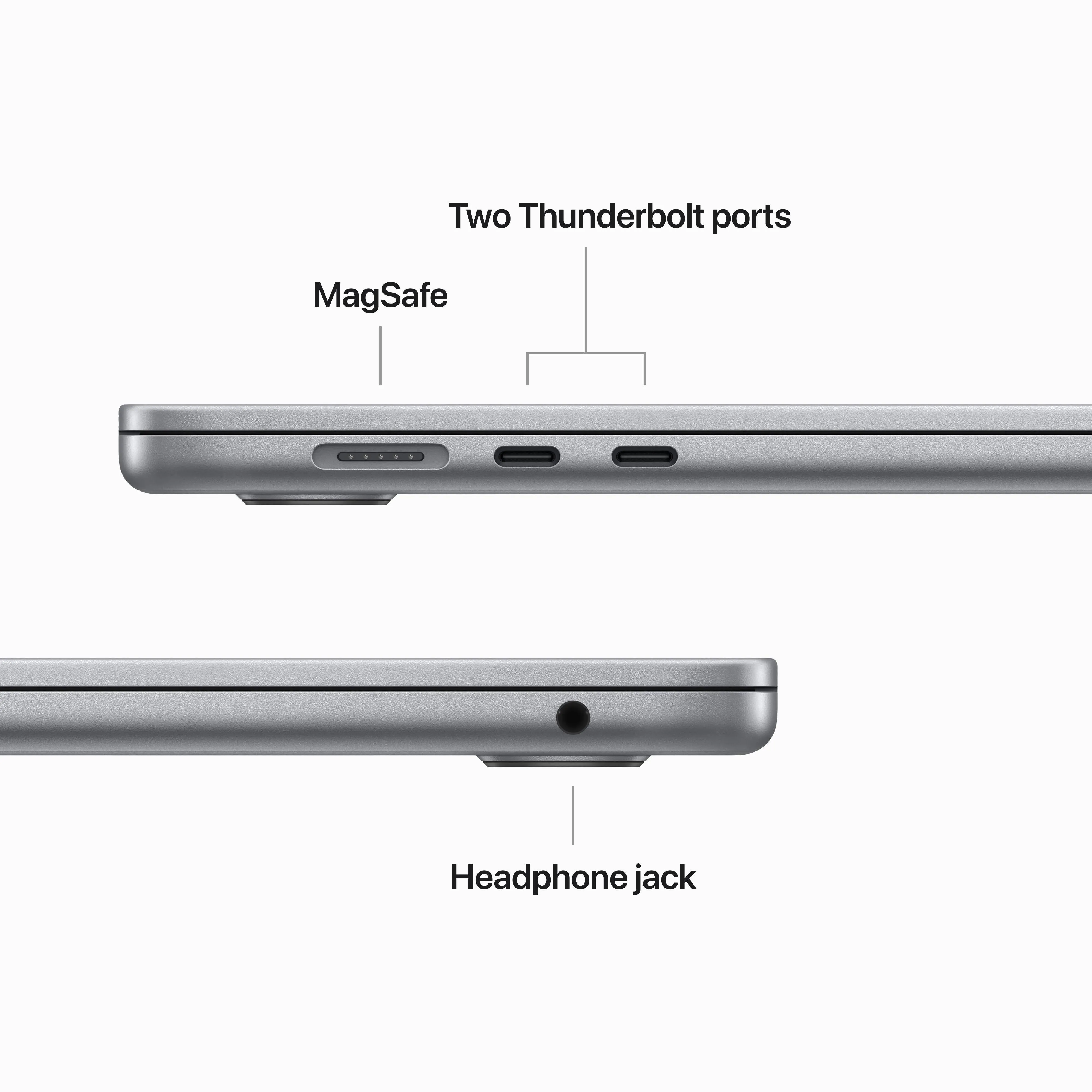 15-inch MacBook Air: Apple M2 chip with 8‑core CPU and 10‑core GPU, 256GB SSD - Space Grey