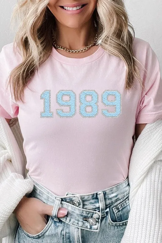 1989 Graphic Tee Faux Chenille Taylor Music Tee