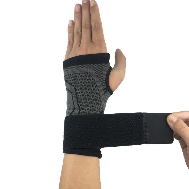 1PCS Cycling Sport Wrist Support Brace With Elastic Bandage Compress For Fitness Gym Weightlifting Hand Palm Protector