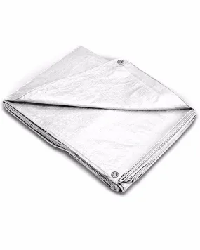 (2/Case) 20x40 White Fire Retardant Tarps