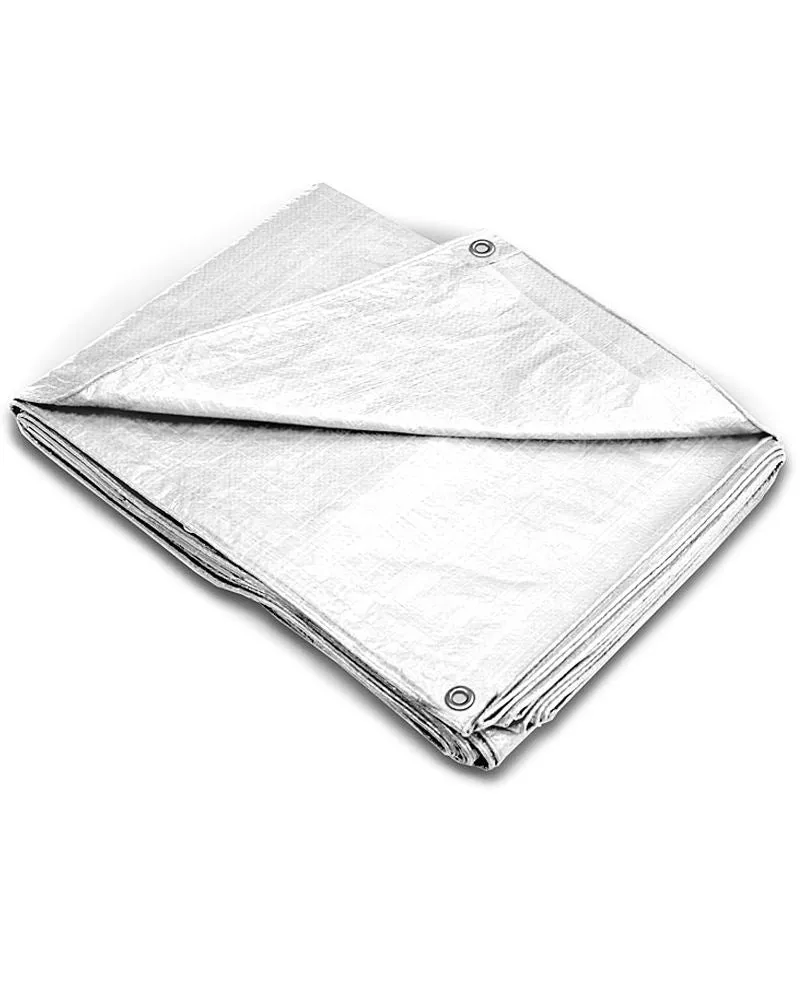 (4/Case) 21x20 White Fire Retardant Tarps