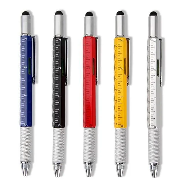 6 in 1 Multi-functional Stylus ballpoint Pen