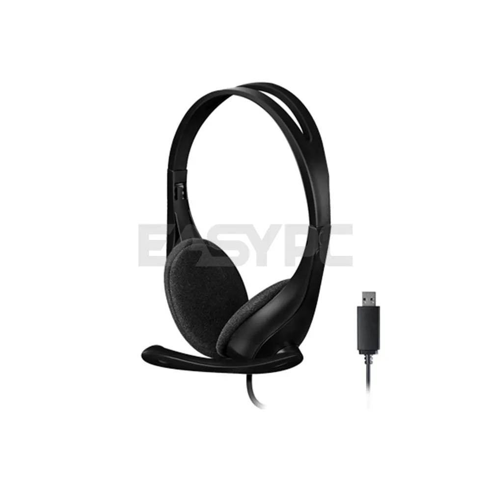 A4Tech HU-9 USB Adjustable Headband Rotatable Mic. Boom Light-Weight Design Headset