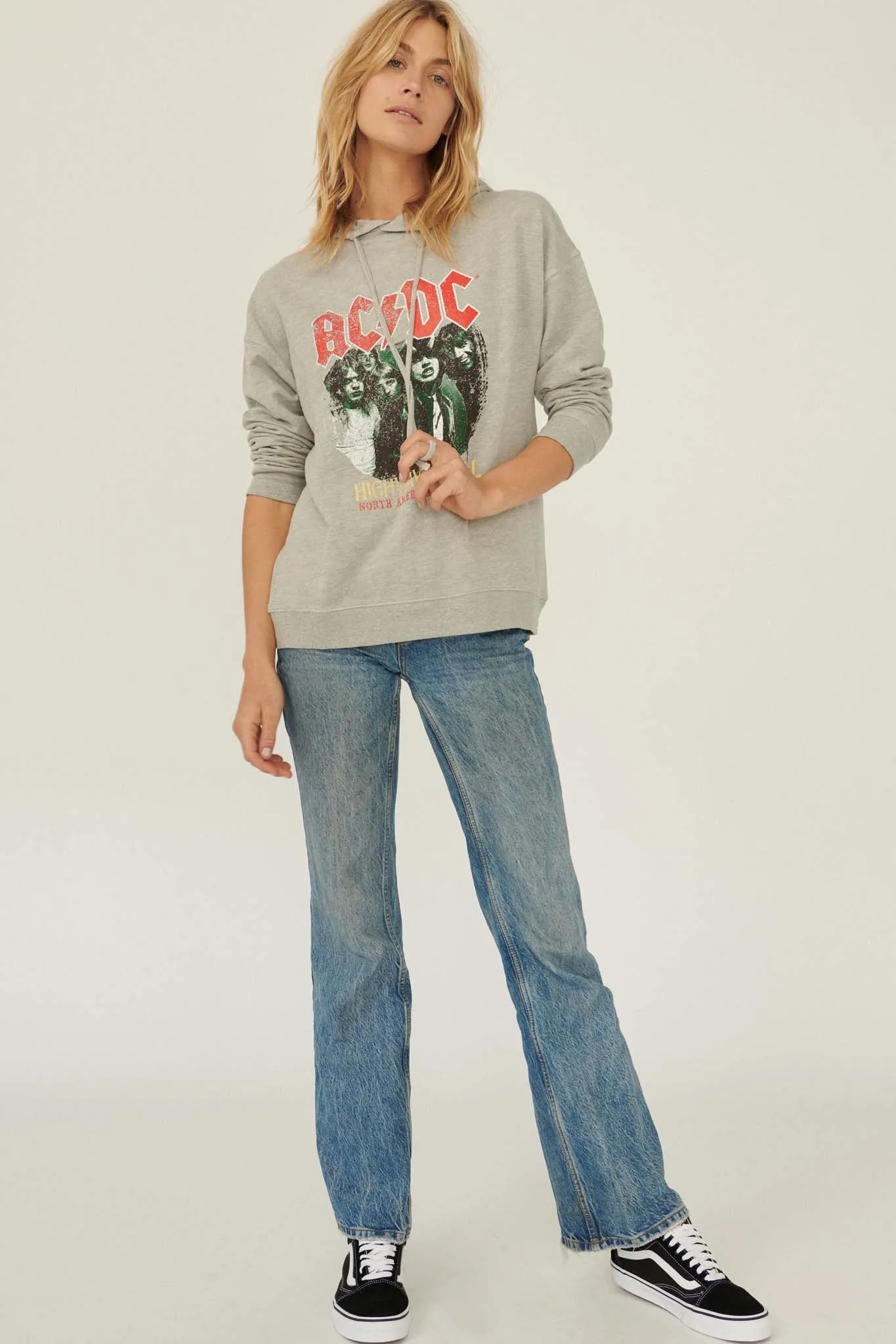 AC/DC Highway to Hell Vintage-Print Hoodie