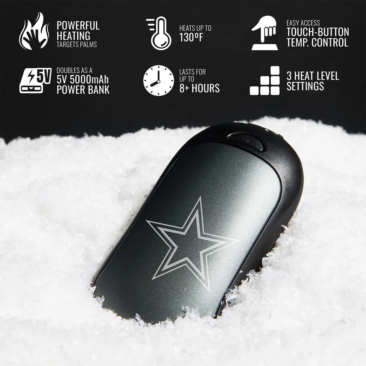 ActionHeat Dallas Cowboys Rechargeable Hand Warmer