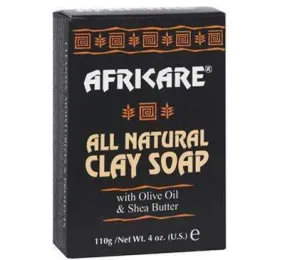 AfriCare All Natural Clay Soap w/ Olive Oil & Shea Butter