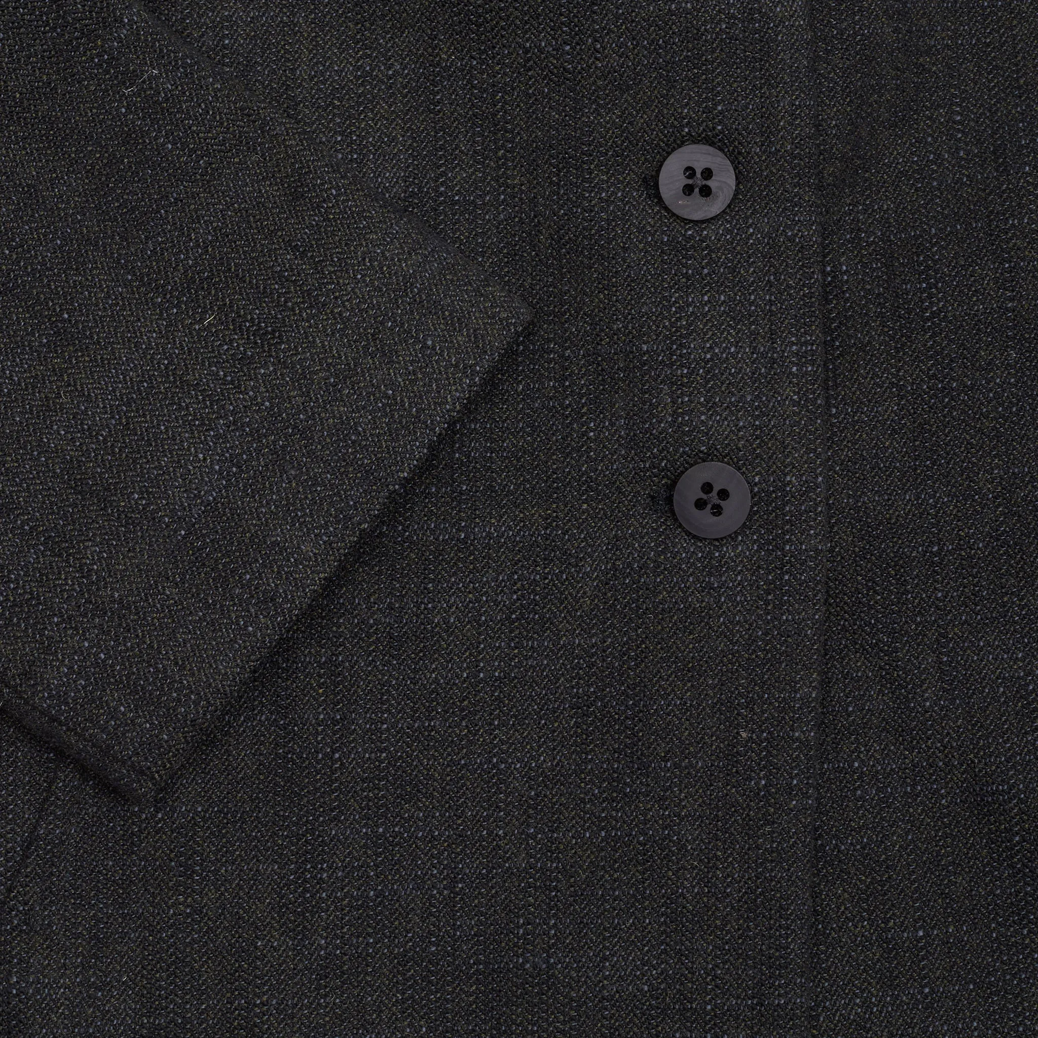 Album Di Famiglia Herringbone Loose Blazer in Black