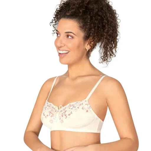 Amoena Daydream Mastectomy Bra Off White & Floral