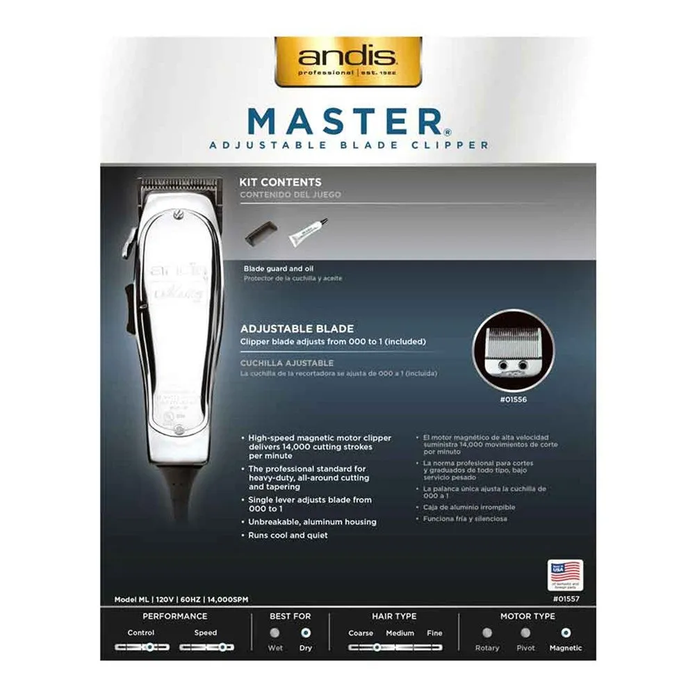 Andis Master Adjustable Blade Clipper