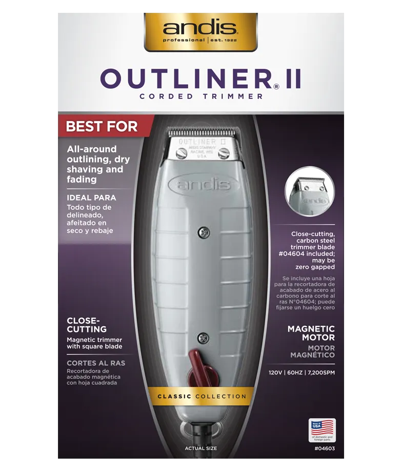 Andis Outliner II 3-Prong Corded Trimmer