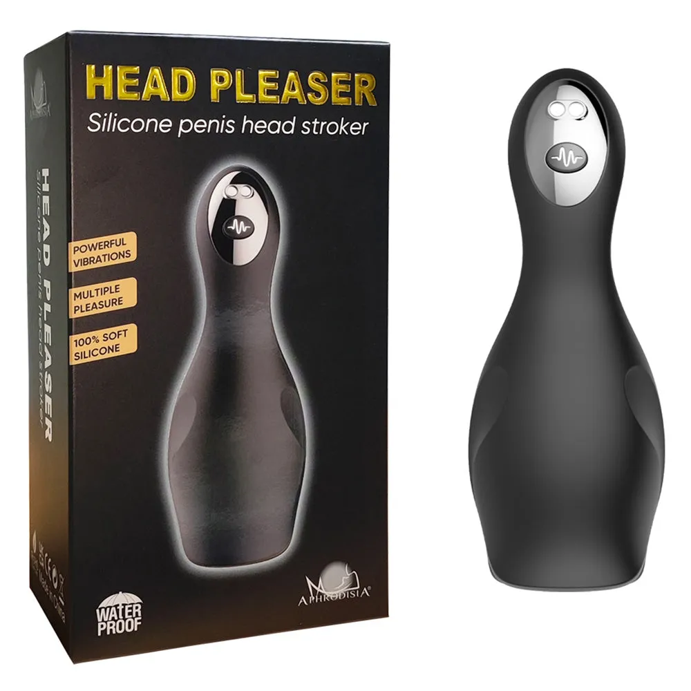 Aphrodisia Head Pleaser Vibrating Silicone Penis Stroker