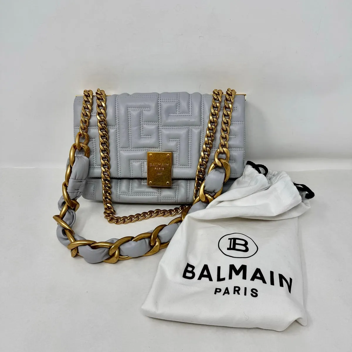 Balmain Quilted Crossbody Bag