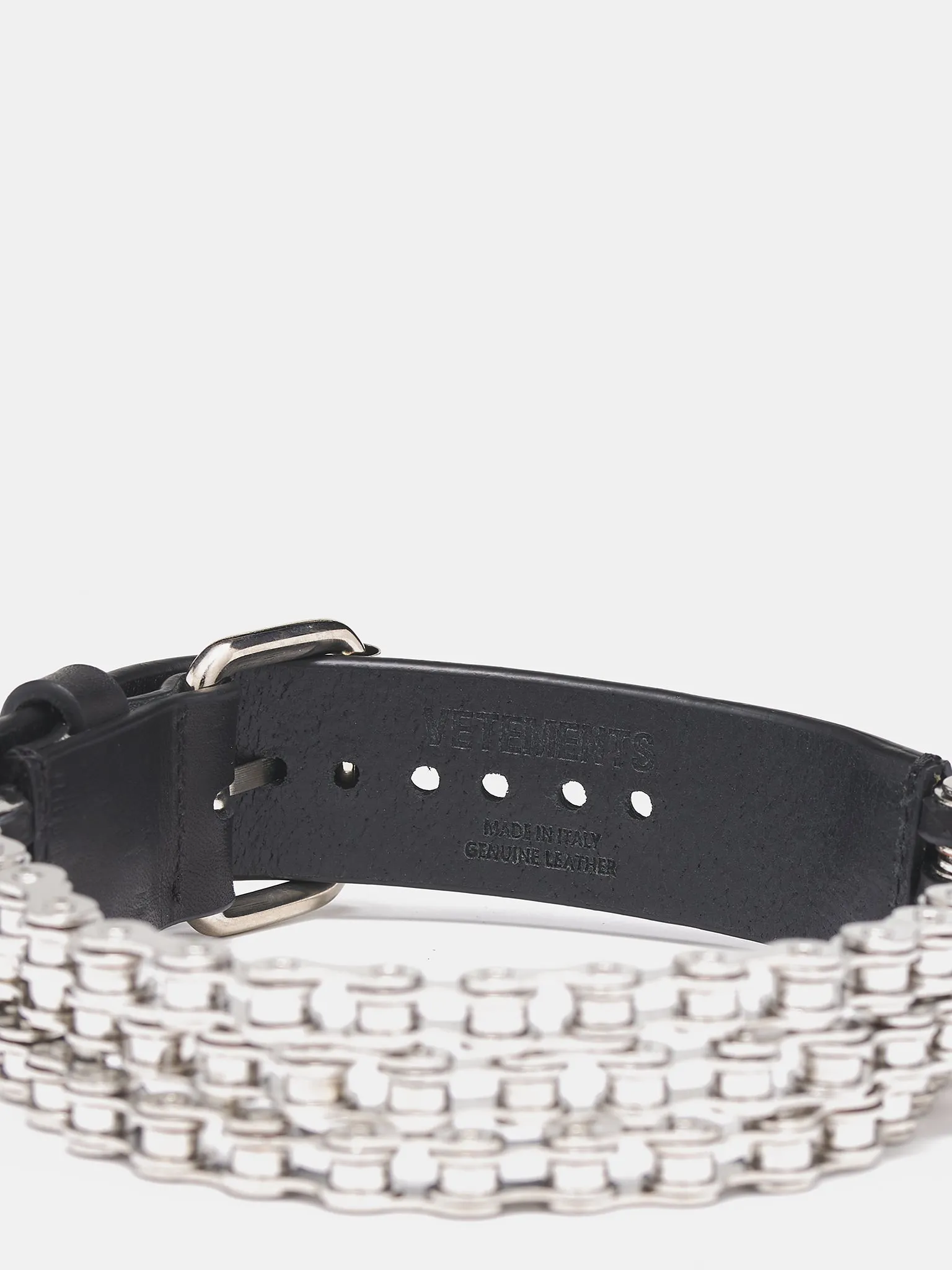 Biker Chain Choker (UA65NE140S-BLACK-SILVER)