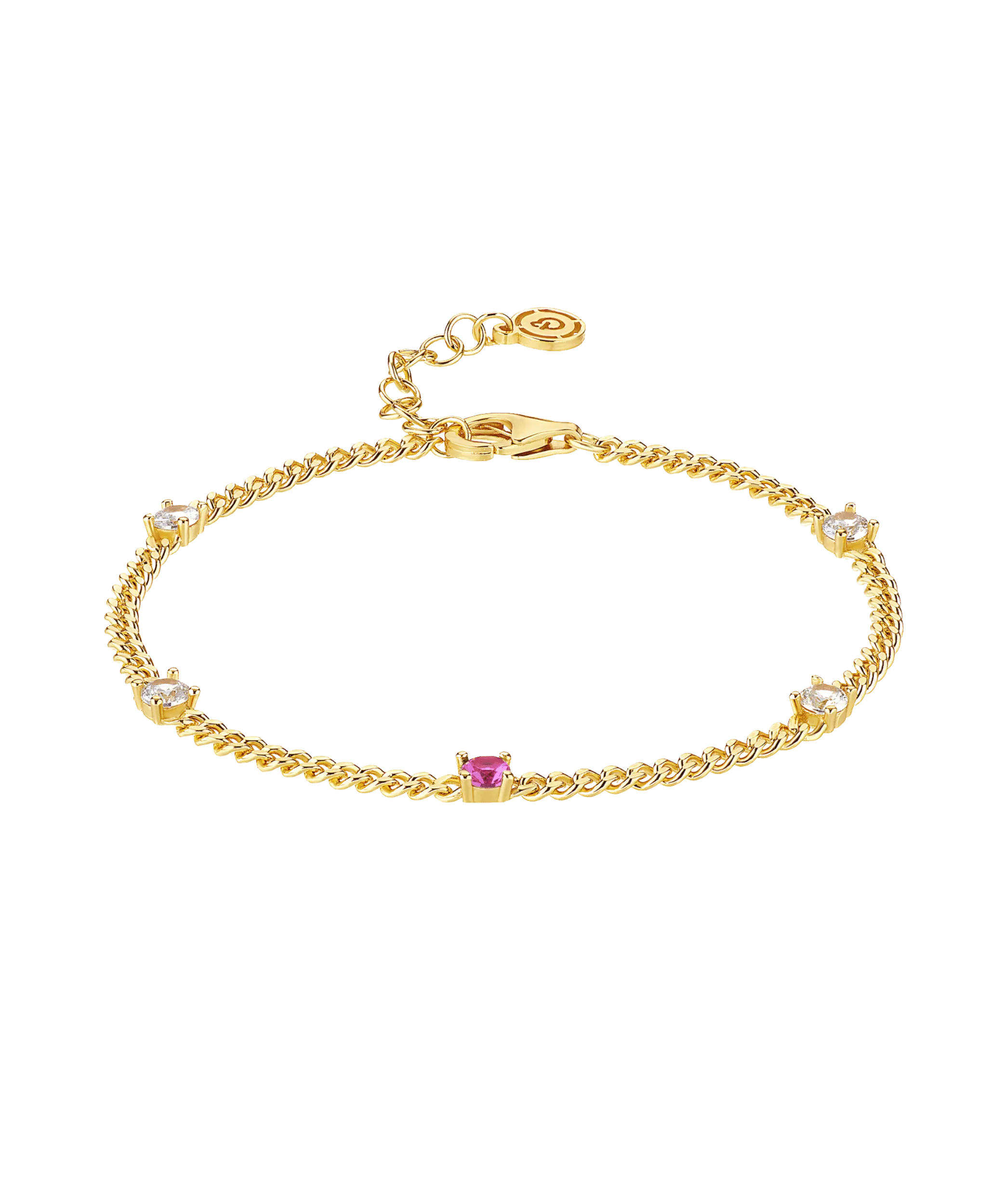 Birthstone Bracelet October 18ct Gold Plated