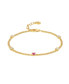 Birthstone Bracelet October 18ct Gold Plated