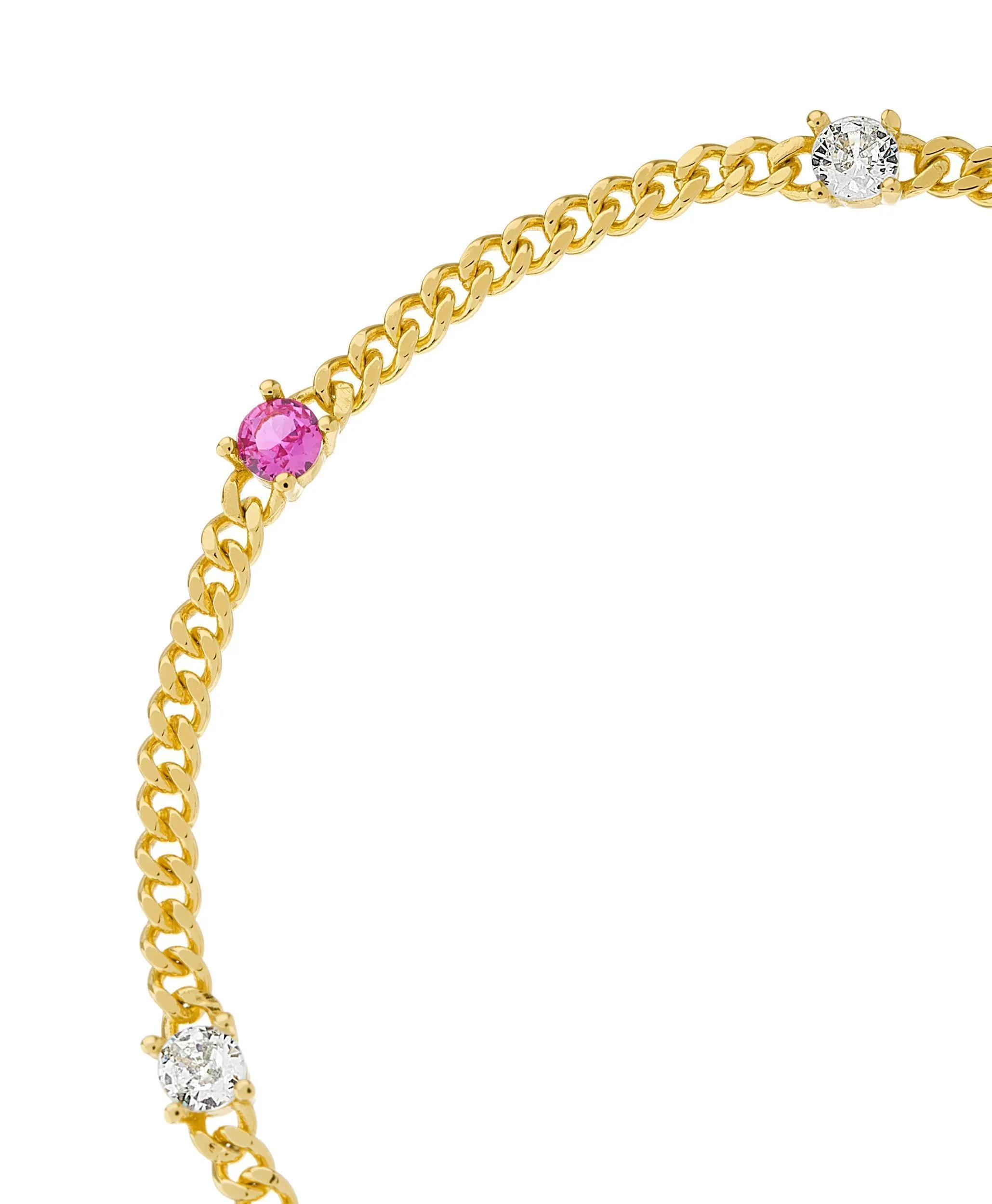 Birthstone Bracelet October 18ct Gold Plated