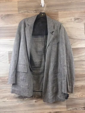 Blazer By Clothes Mentor In Grey, Size: M