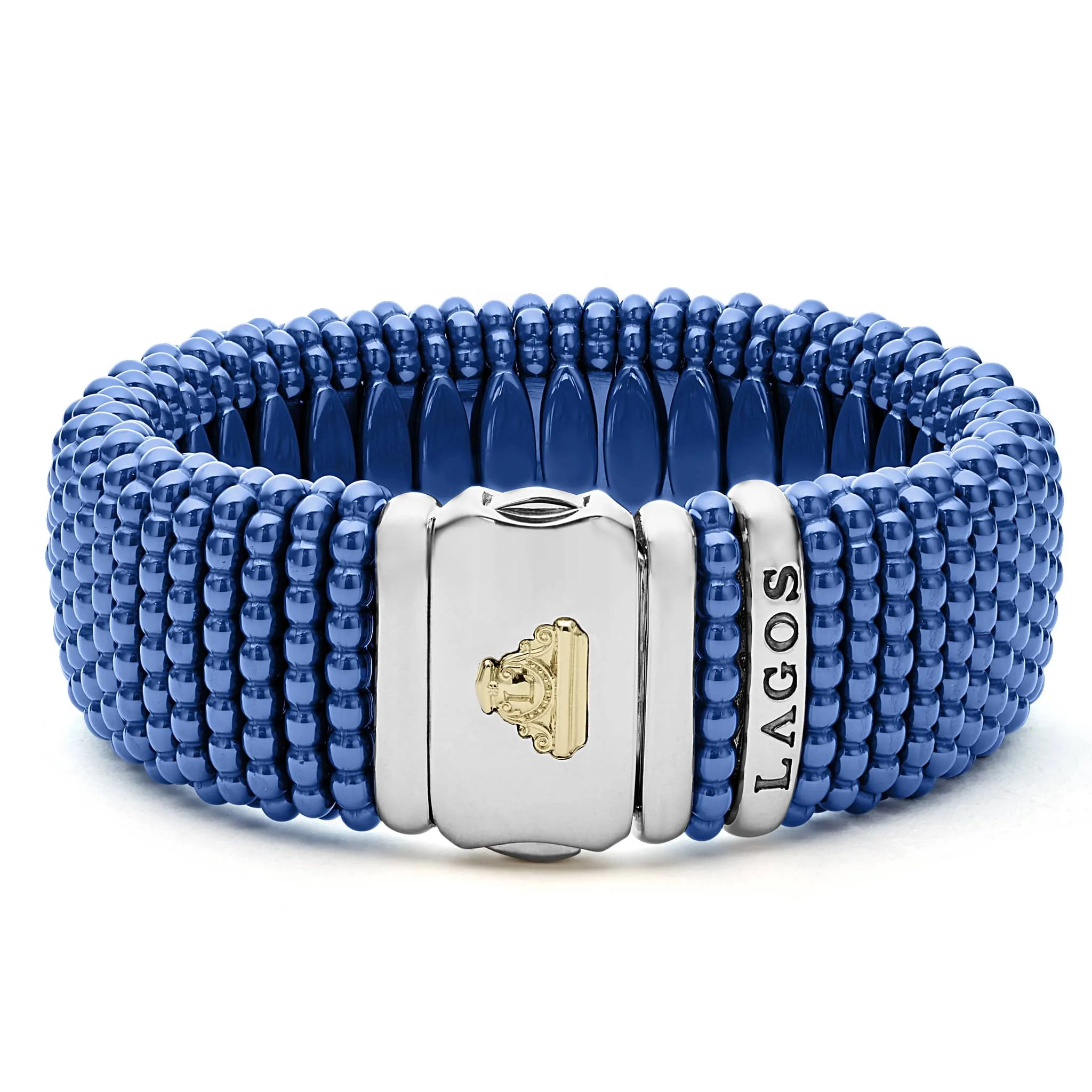 Blue Caviar Statement Ceramic Caviar Bracelet | 23mm