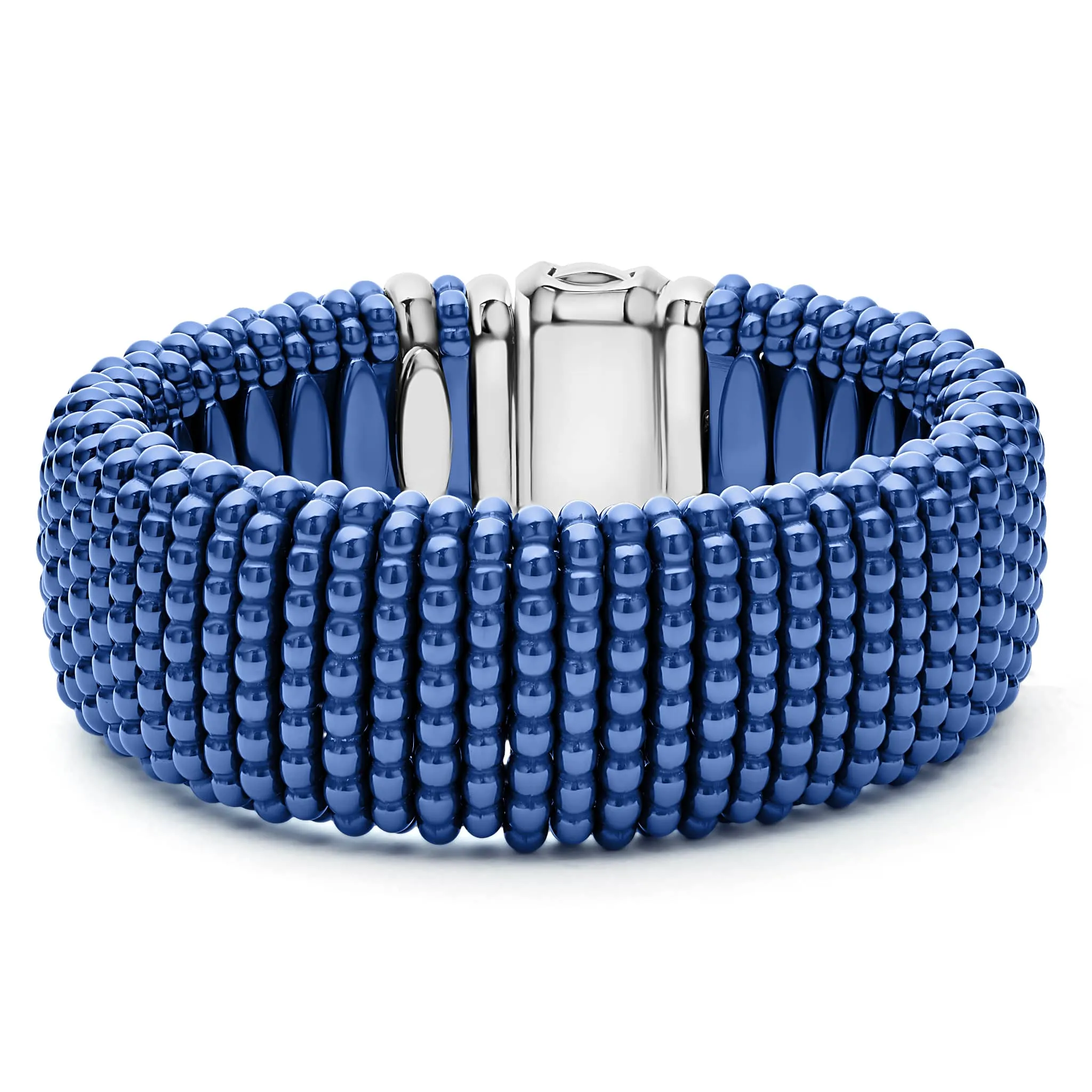 Blue Caviar Statement Ceramic Caviar Bracelet | 23mm