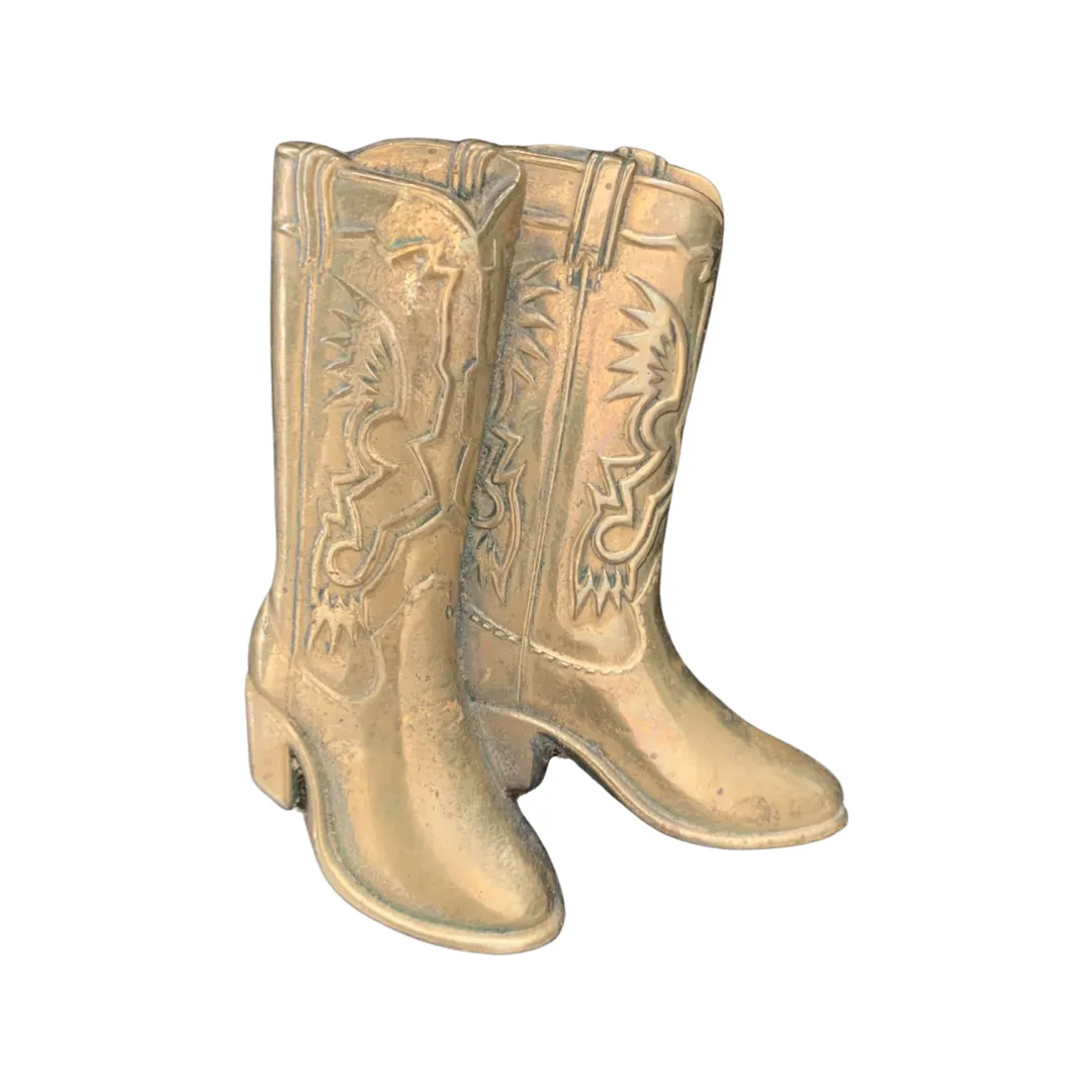 Brass boots belt buckle