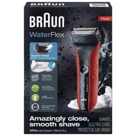 Braun WF2S (Red) - WaterFlex Men's Electric Shaver