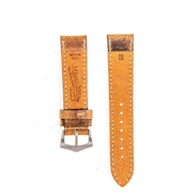 Brown Leather Vintage Watch Strap