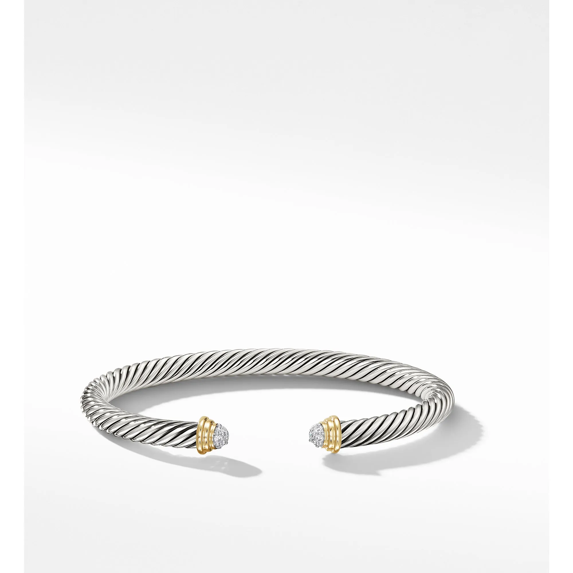 Cable Kids® Bracelet with 14K Yellow Gold and Diamonds, 4mm