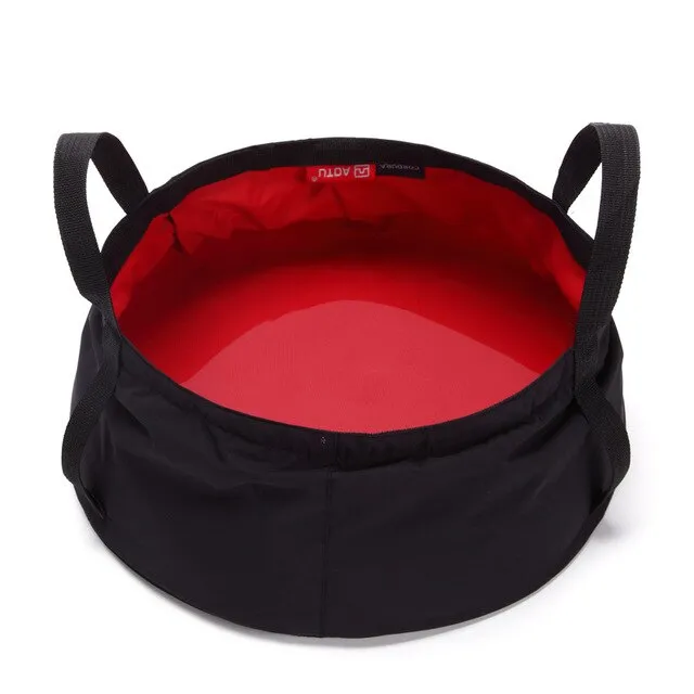 Camping Portable Water Basin Outdoor Travel Small Volume Water Bag 210 Nylon Balance WashBasin Collapsible Fishing Bucket