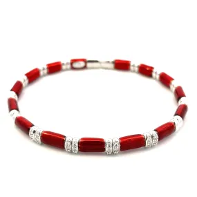 Candy Apple Red Bangle Bracelet