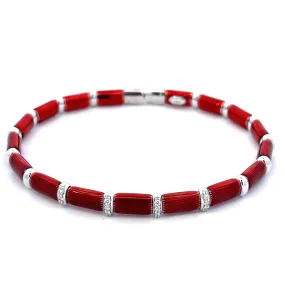 Candy Apple Red Bangle Bracelet