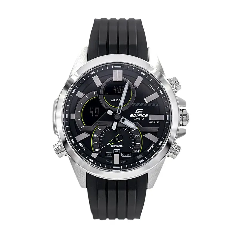 Casio Edifice Digital-Analogue Black Dial Men's Watch| ECB-30P-1ADF