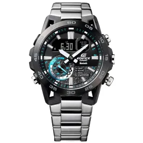 Casio Edifice Sospensione Black Dial Stainless Steel Watch| ECB-40DB-1ADF