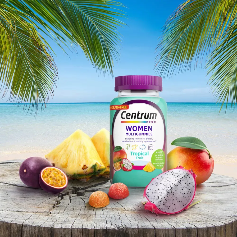 Centrum Women's Multivitamin Gummies Tropical Fruit - 100 Ct