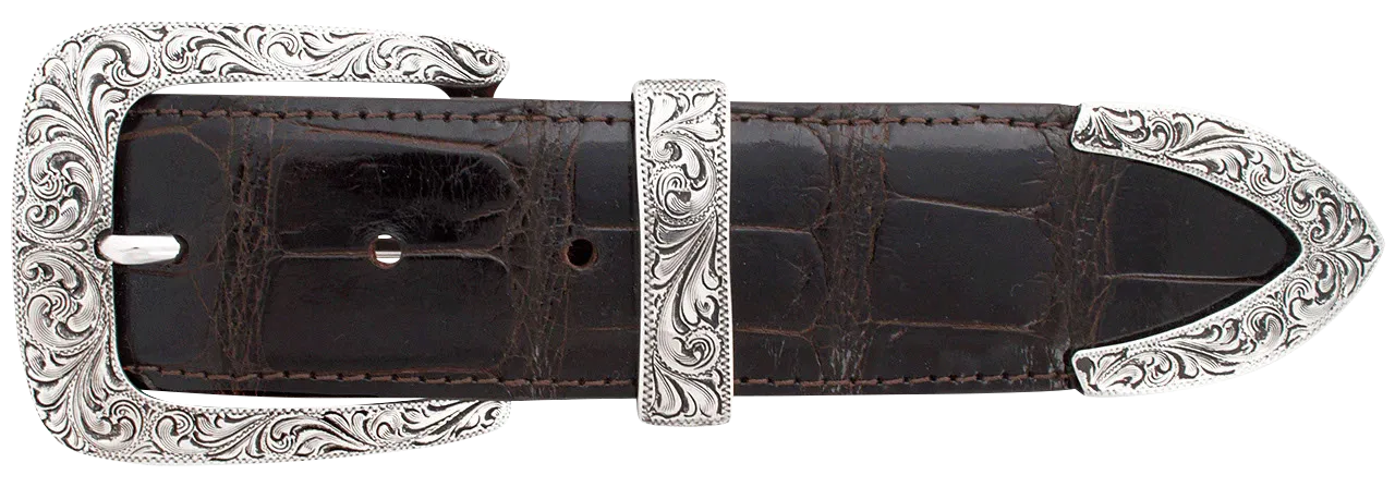 Chacon Caliente Engraved 1.5" Buckle Set