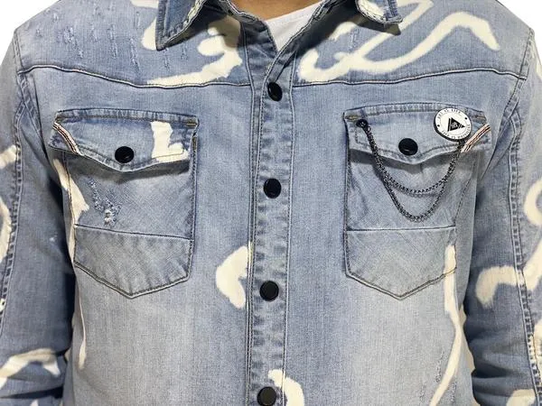 Coded Denim Button Up - Limited Release