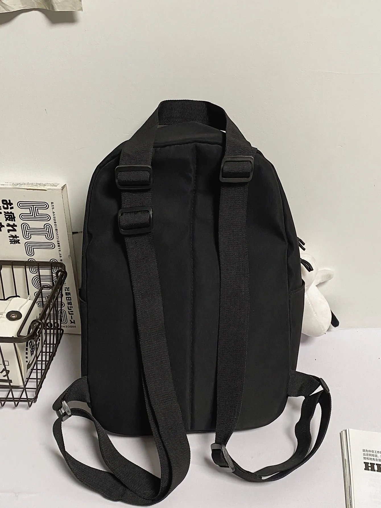 Cow Pattern Pocket Front Backpack