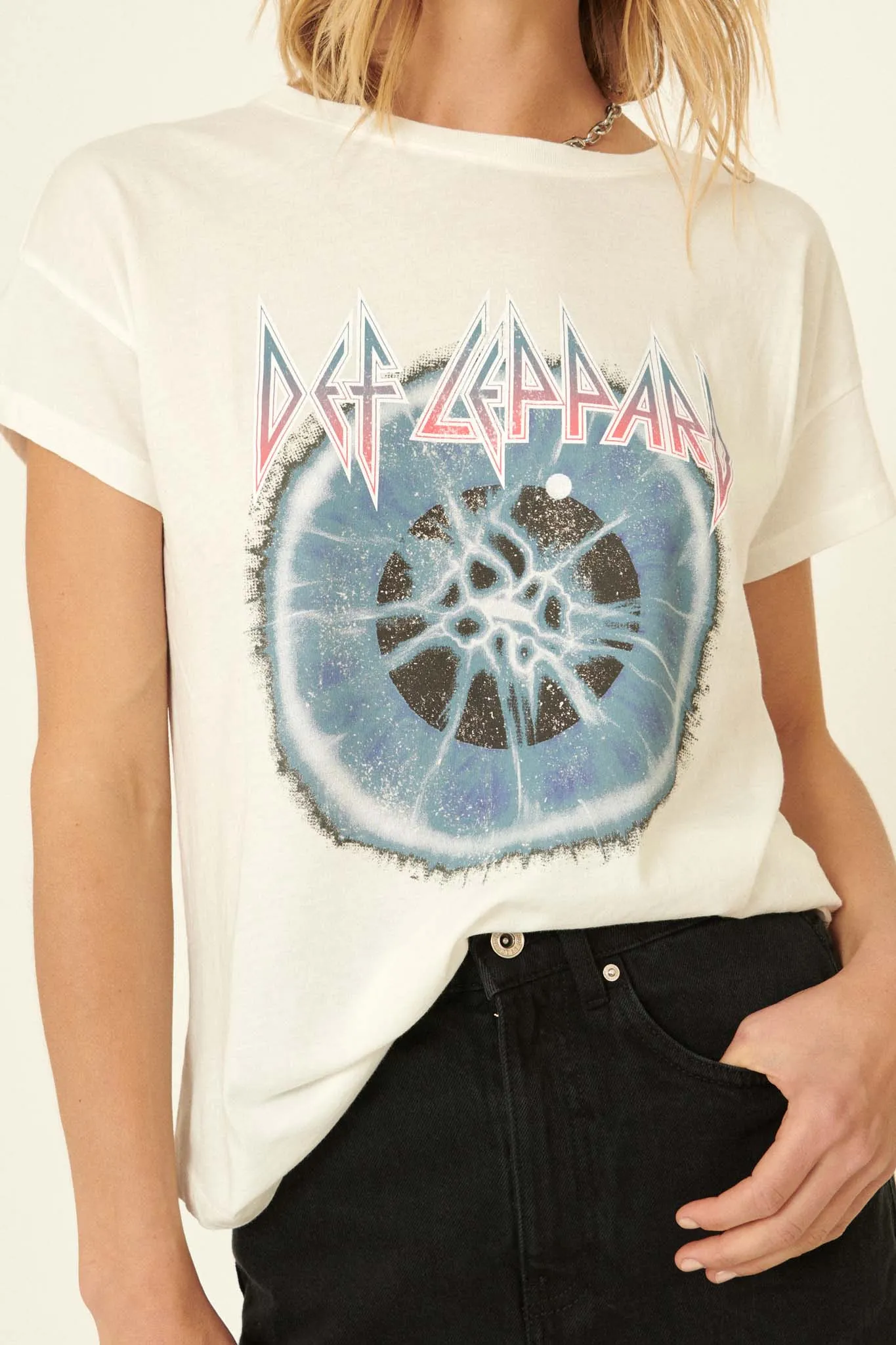 Def Leppard Adrenalize Vintage-Print Graphic Tee