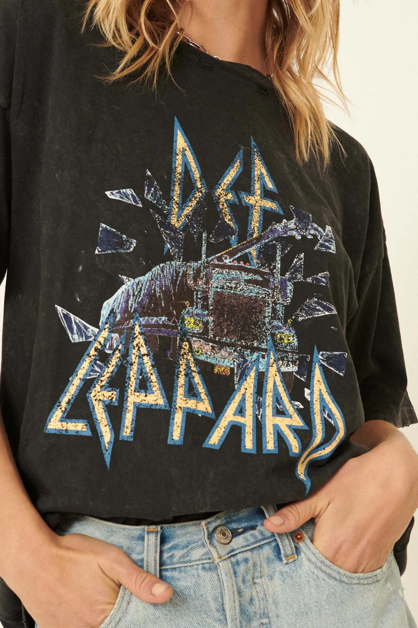 Def Leppard On Through the Night Graphic Tee