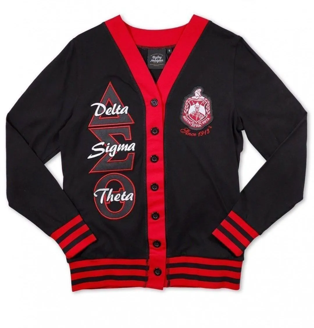 Delta Sigma Theta M11 Light Weight Cardigan Black