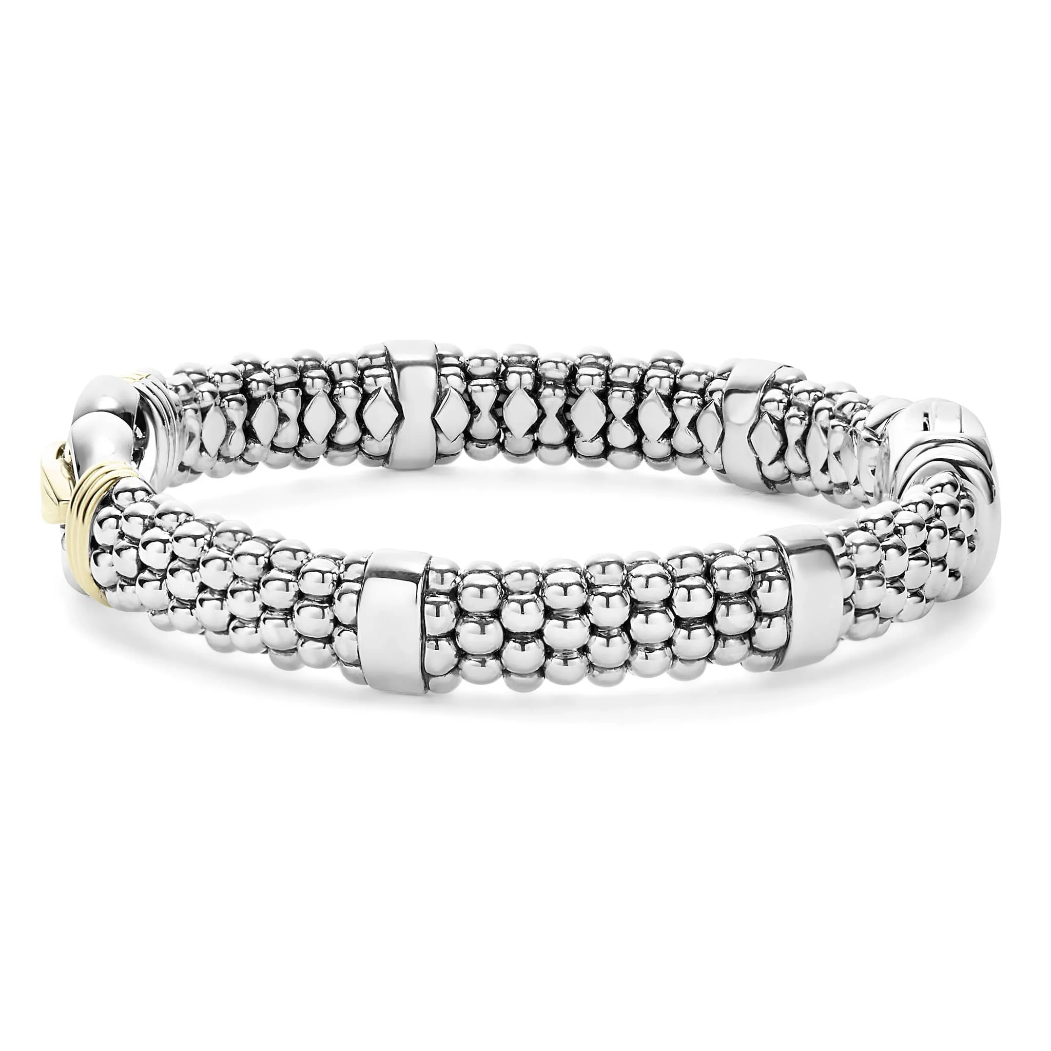 Derby Two-Tone Caviar Buckle Bracelet | 9mm