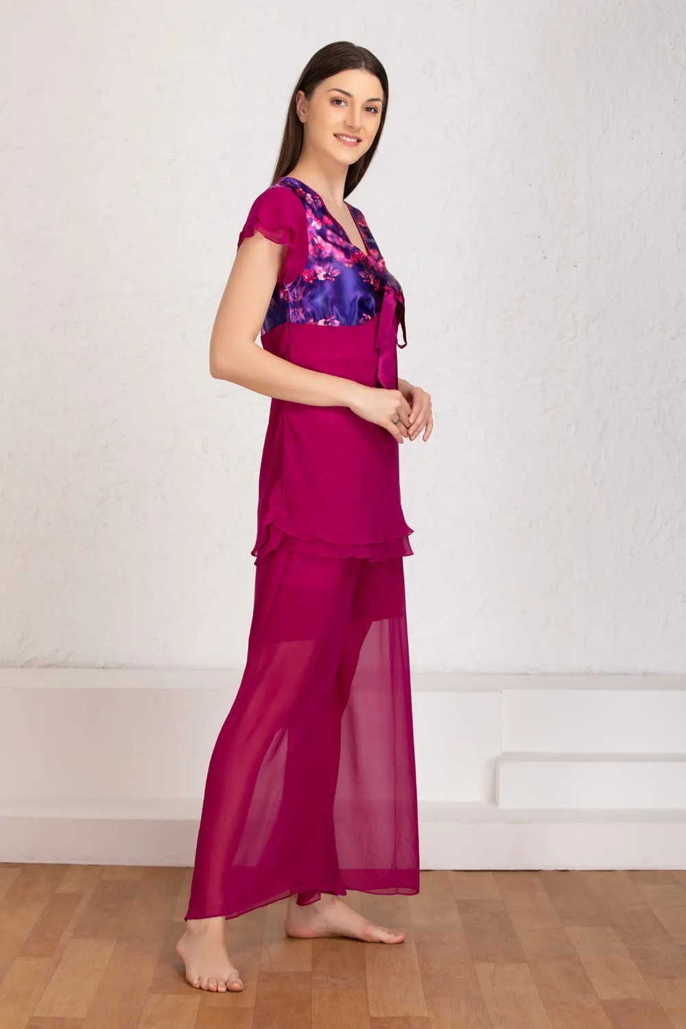 Double chiffon Night suit