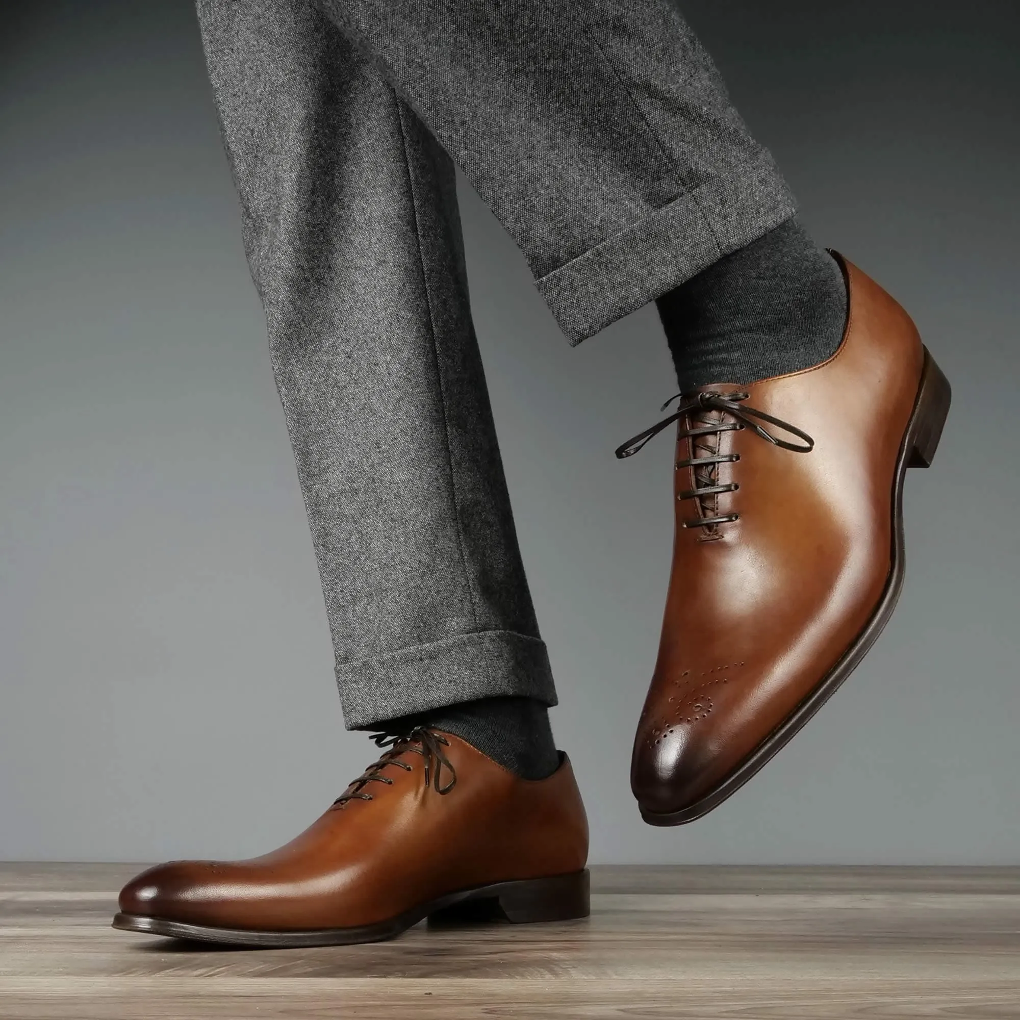 Ellington Wholecut Brogue Tan