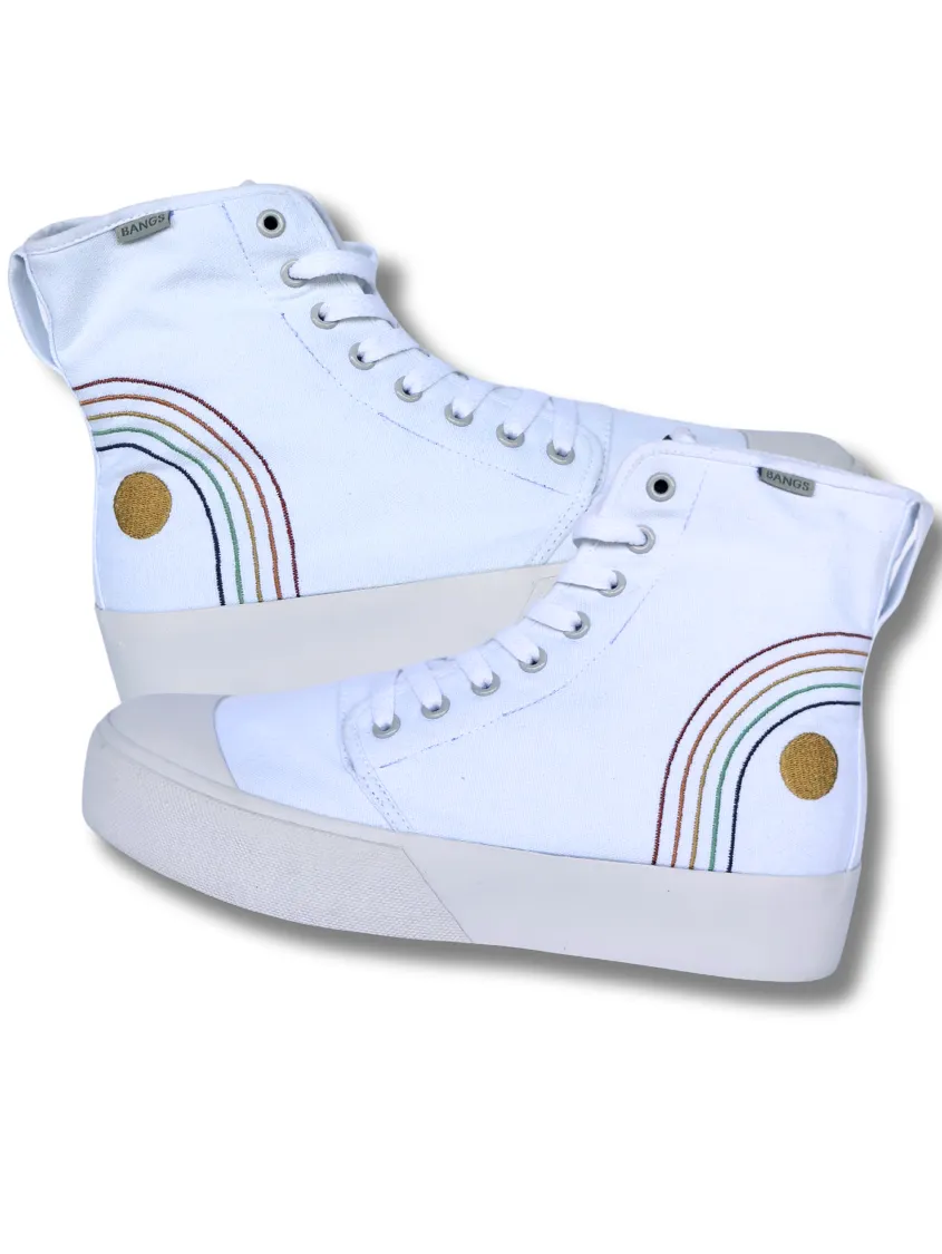 Everest Rainbow Platform High Top | Men's 8=Women's 9.5