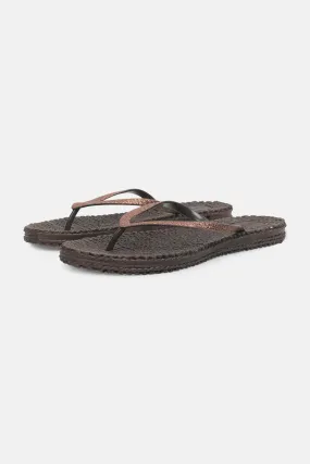 Flip Flop With Glitter - Prune