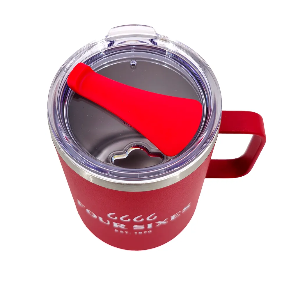 Four Sixes Red Camp Tumbler